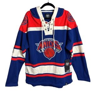 NWT 47 Brand New York Knicks Lace-Up Hoodie – Size Small